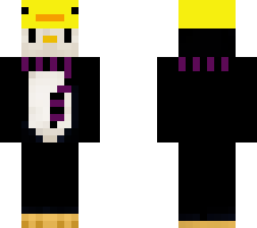 penguin with duck hat