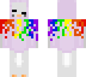 pride penguin with eyebrows