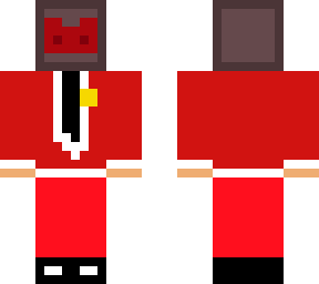 red suit with helmet