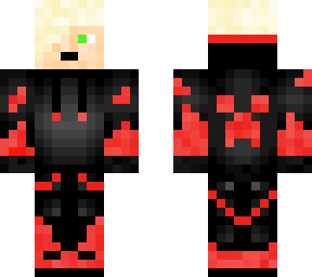 blonde guy in flaming creeper jumper