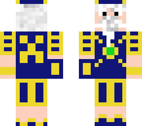 blue wizard skin backwards