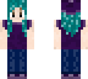 girl with teal hair