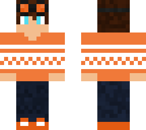 orange sweater