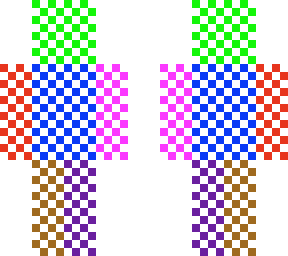 poker squere colour character