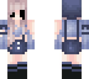 suspenders girl