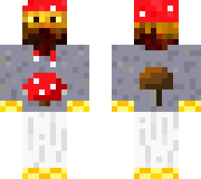 blaze with mushroom themed clothes