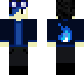 blue shirt person