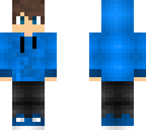 hombre azul