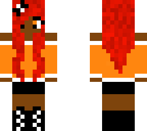 orange vanilla coca cola girl with orange eyes