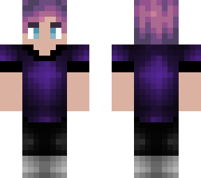 purple tshirt - pink purple dye hair
