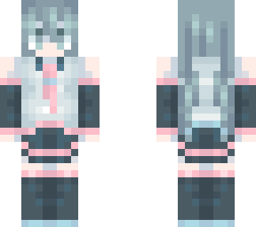photo Sakura Hatsune Miku Minecraft Skin miku anime minecraft skins