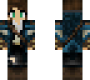 blue warrior girl
