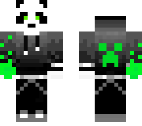 green hand panda