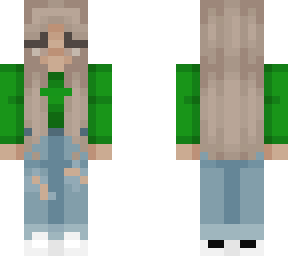 kaneeey green crop top with ripped jeans