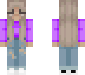 kaneeey purple crop top with ripped jeans and adidas trainers