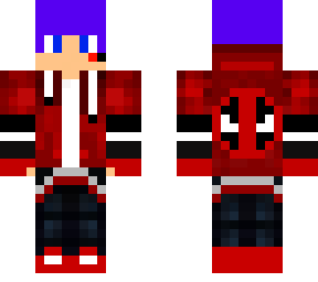 purple hair deadpool gamer