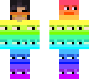 rainbow skin matching boy version
