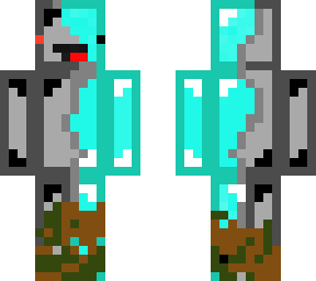 robot infected skeppy (i edited someone elses skin