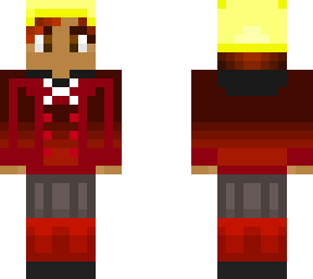 aychristene in a red school uniform