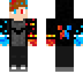 blue and red