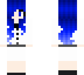 blue haired girl with office outfit 3px