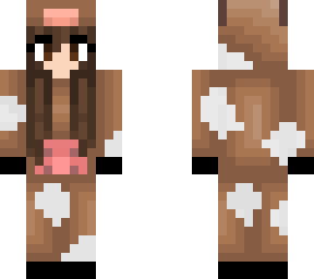 brown mushroom cow onesie - brunette (fixed)