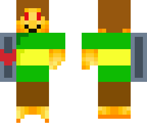 chara gold steve w/ dt blaster on the other arm