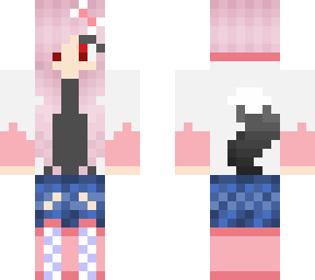 pink haired girl
