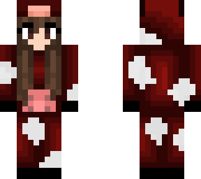 red mushroom cow onesie - brunette (better)