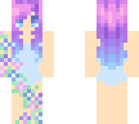beach girl covered in ocean flowers