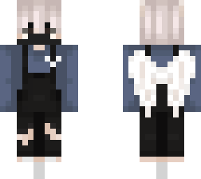 cute neko boy with overall and angelwings // h20