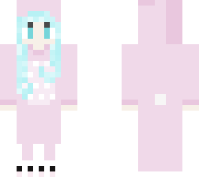 girl in a kawaii bunny suit uwu