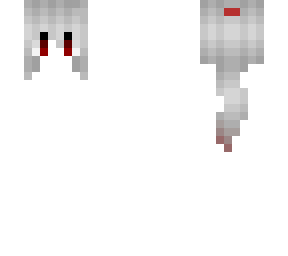 hair base - light grey ponytail (red-ish tip)