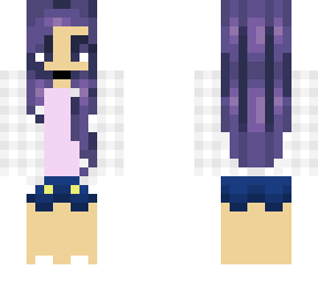 plaid purple hair girl