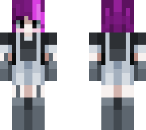 purple haired boy