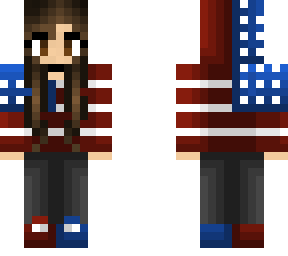 american flag hoodie - female