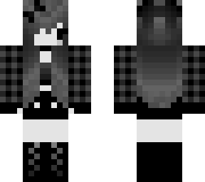 black and white