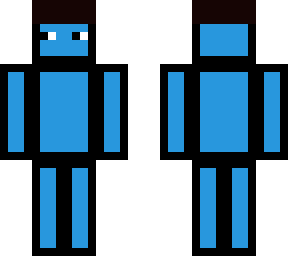 blue man with hat