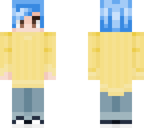 claire / yellow turtleneck