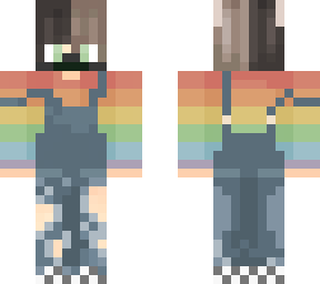 cute neko boy with overall and pride shirt fix // h20