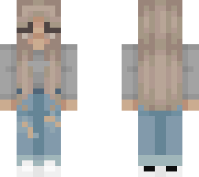 kaneeey grey crop top with ripped jeans and adidas trainers