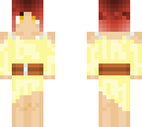 pinkhair yellow dress
