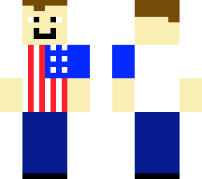 this odd dude is ready for the fourth of july