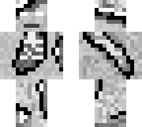 black and white zombie | Minecraft Skins