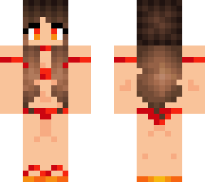 fire beach girl