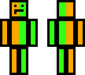 green and orange