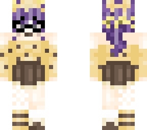 honey bee girl w/ purple hair