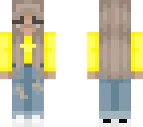 kaneeey yellow crop top with ripped jeans and adidas trainers