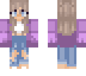purple jacket girl