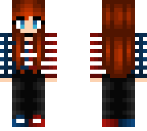 redhead american celebrating 4th of july!